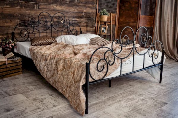 Кованая кровать Афина с 2 спинками (Francesco Rossi)